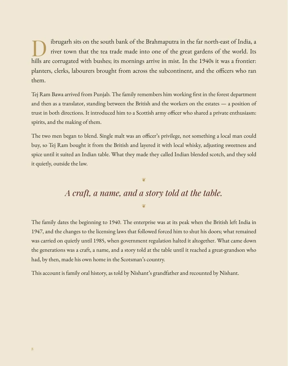 A page of text, the first of Part I; the full text is given below the image.