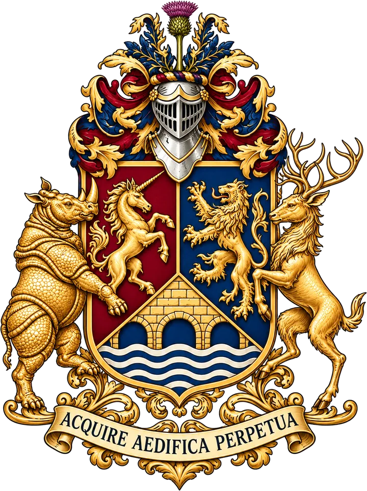 The Sharma family crest in colour